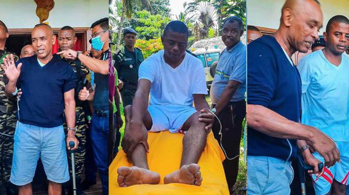 Министр полиции Мадагаскара плыл 12 часов после того, как его вертолет упал в море
