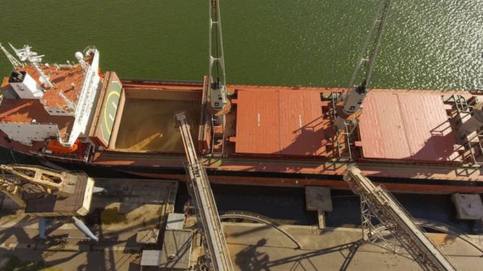 Украина начала экспорт зерна через Румынию: в порту Констанцы загрузили первое судно