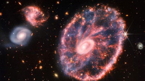 В кадр телескопа Джеймса Уэбба попала редкая галактика