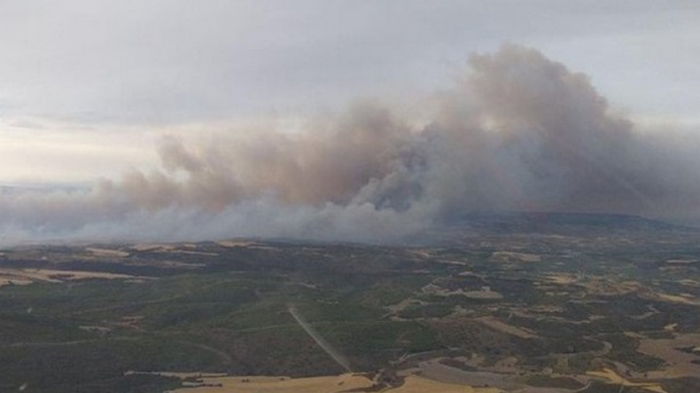 На востоке Испании бушует лесной пожар (видео)