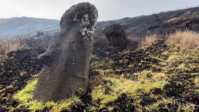 На острове Пасха из-за пожаров повреждены священные статуи