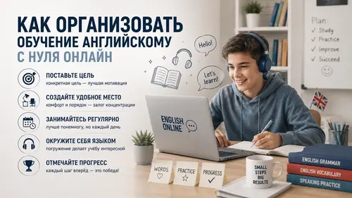 Как организовать обучение английскому с нуля онлайн