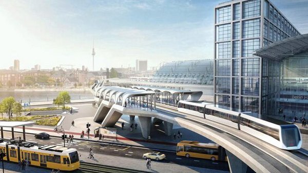 В Берлине планируется построить линию магнитного поезда. Как это будет...