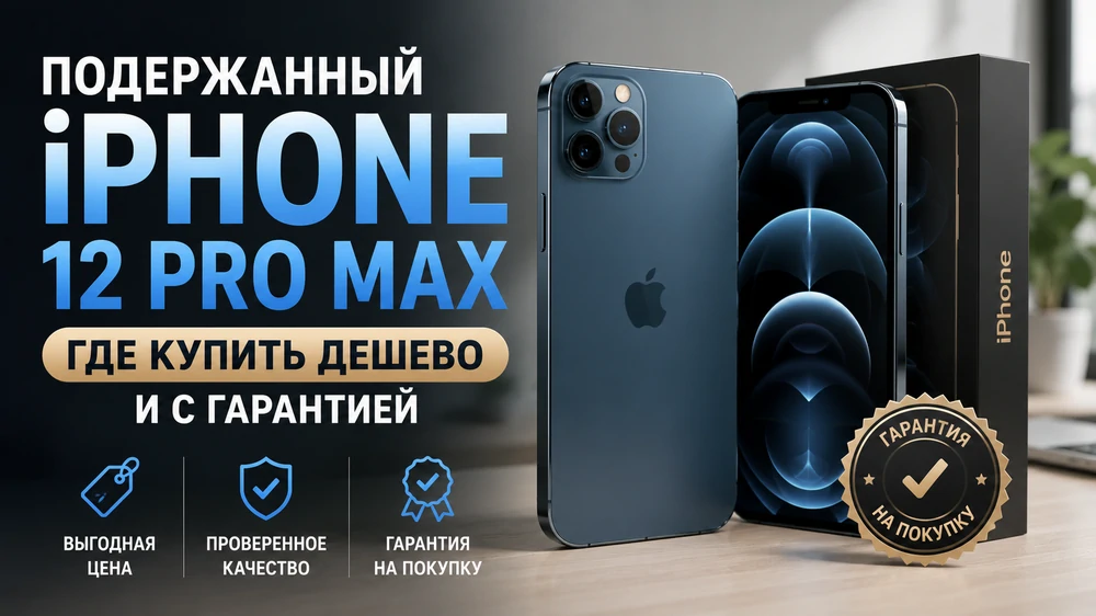 Подержанный iPhone 12 Pro Max: где купить дешево и с гарантией