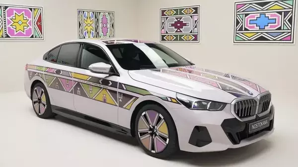 Авто-хамелеон: новый BMW 5 Series научили менять цвет (видео)