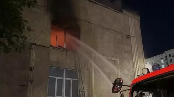 В Москве вспыхнуло здание администрации