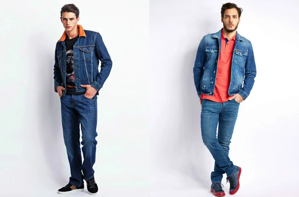 Мужская джинсовая куртка Мужская джинсовая куртка