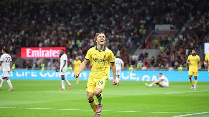 Гол Модрича выводит Милан в победители в матче с Болоньей