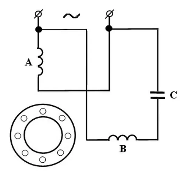 Пусковой конденсатор в электродвигателе