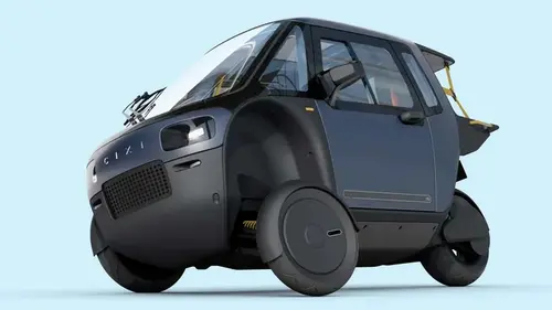 Во Франции создали оригинальный электрический веломобиль с дверьми и крышей (видео)