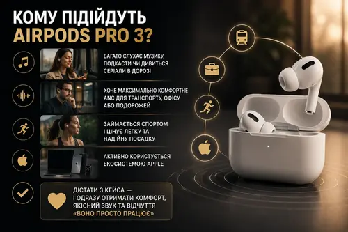 Кому підійдуть AirPods Pro 3?