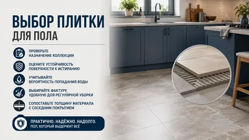 выбор керамической плитки для пола