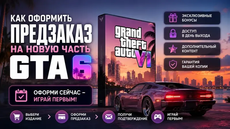 Как оформить предзаказ на новую часть ГТА и что ожидать от игры