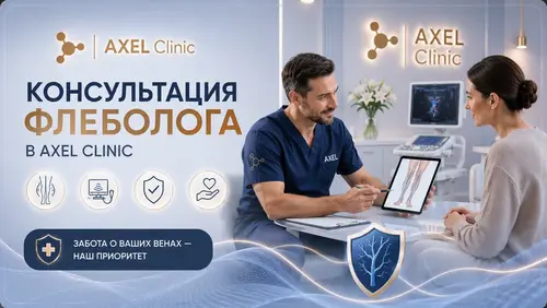 Консультация флеболога в AXEL Clinic