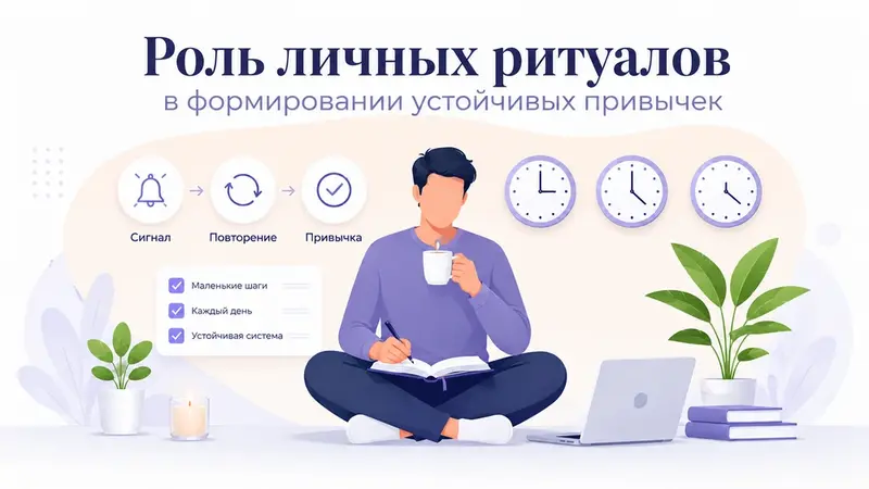 Роль личных ритуалов в формировании устойчивых привычек