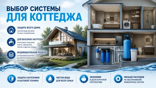 Выбор системы очистки воды для коттеджа