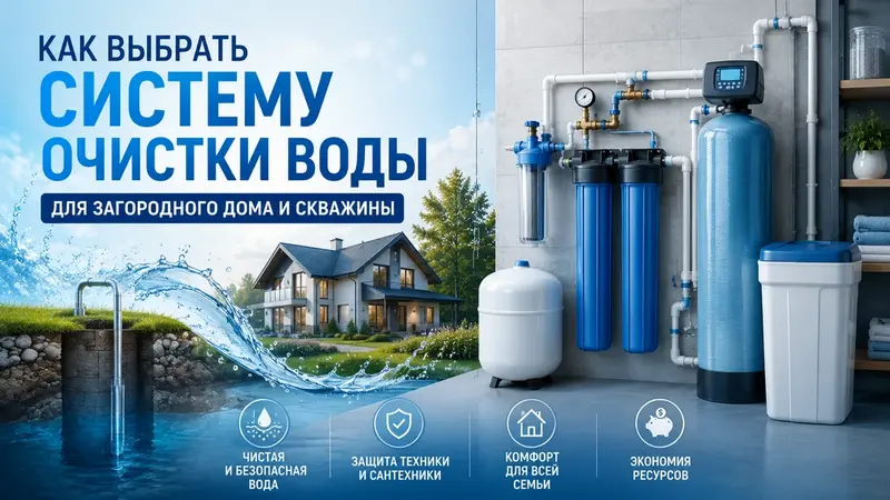 Как выбрать систему очистки воды для загородного дома и скважины