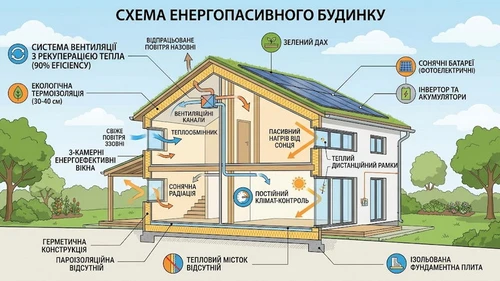 Енергопасивні будинки: комфорт із мінімальними витратами на енергію